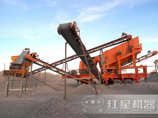 新型制砂機生產現場