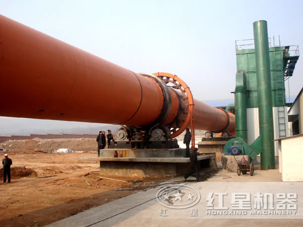回轉(zhuǎn)窯生產(chǎn)現(xiàn)場
