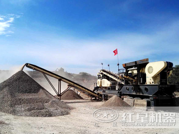 移動破碎站生產現場