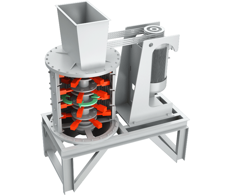 復合式破碎機結構展示