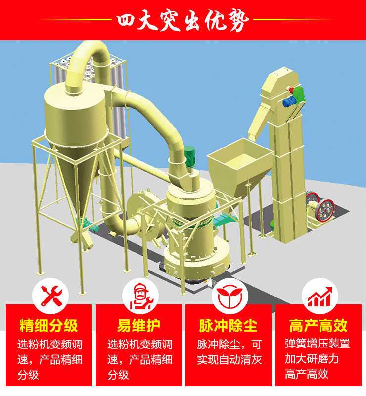 超細磨粉機優勢