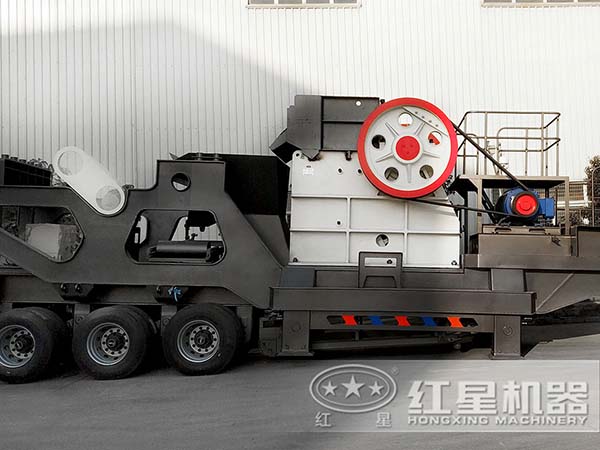 移動顎式破碎站設備實拍