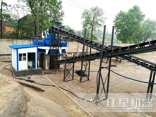 花崗巖制砂機用戶生產現場