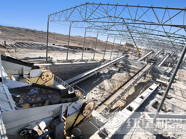 時產2500噸環保型石子破碎、制砂生產線