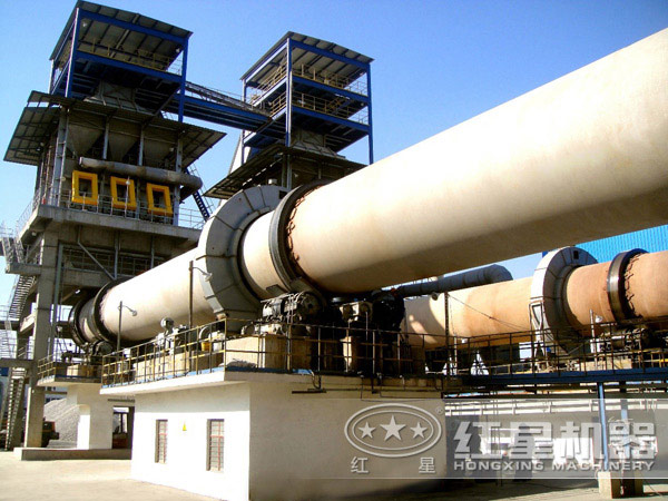 高嶺土回轉窯生產現場實拍