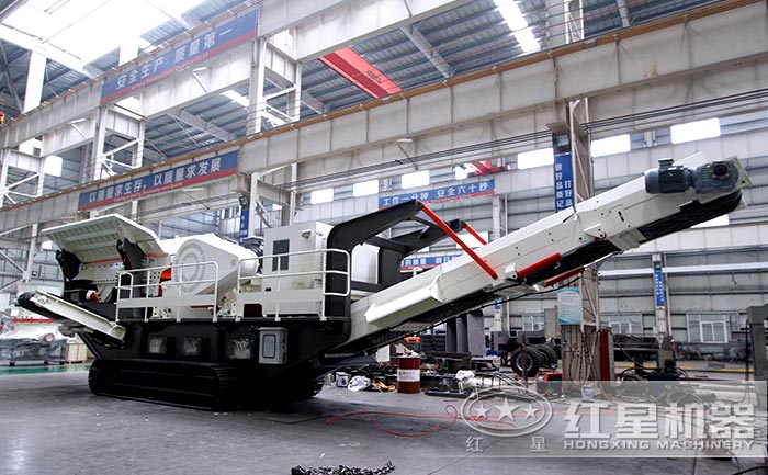 HX938HD98履帶移動鄂破破碎機(jī)站實拍