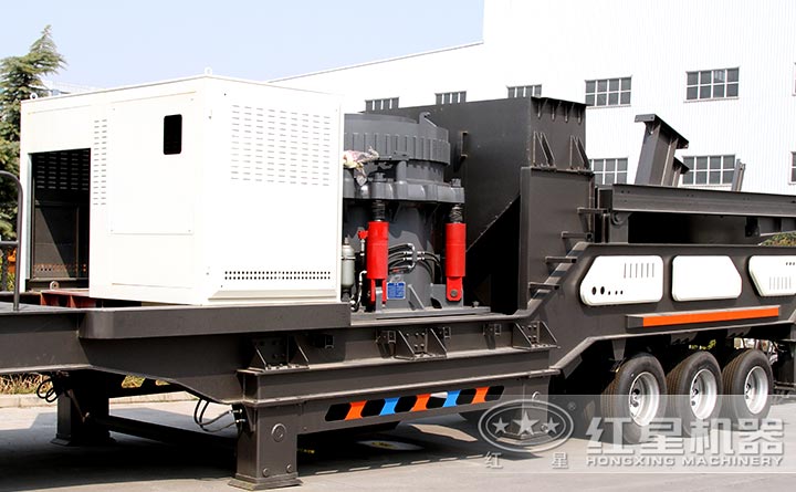 車載圓錐式移動破碎站實拍