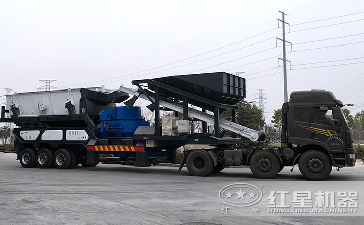 移動(dòng)式制砂機(jī)設(shè)備實(shí)拍