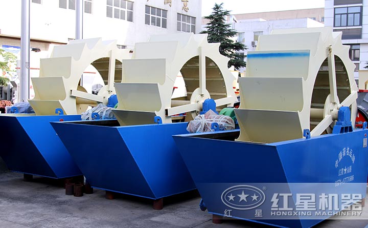 單輪洗沙機設備實拍