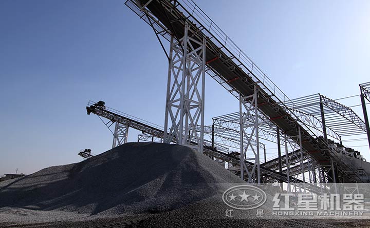 河北用戶石頭破碎機生產現場成品