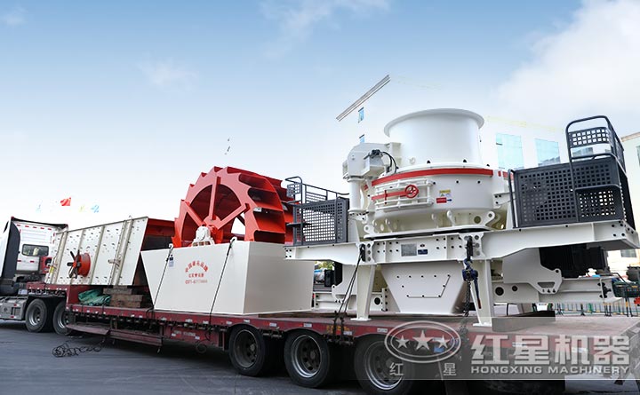 紅星節能洗砂機發貨現場