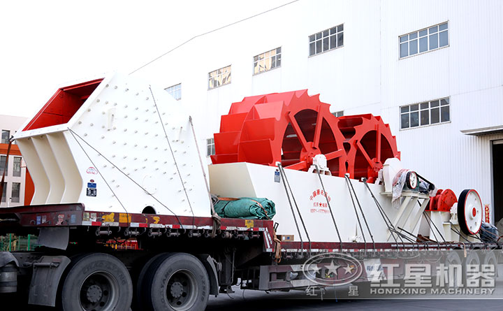 山砂洗砂機發(fā)貨