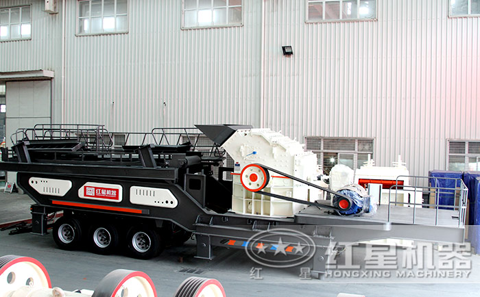 移動式人工碎石機+細(xì)碎機