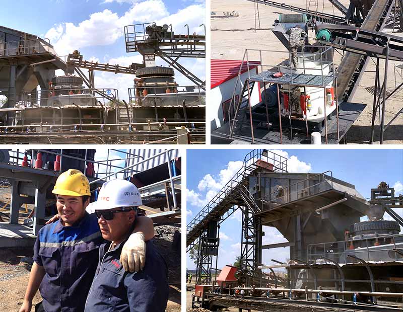 紅星圓錐破設備生產現場合集