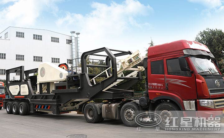 紅星移動磨砂機發貨現場