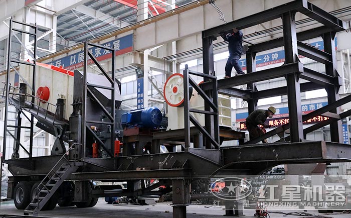 建筑垃圾破碎機搭配顎式破碎機生產圖