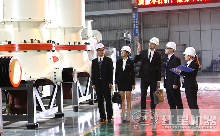 國(guó)外客戶到廠參觀設(shè)備