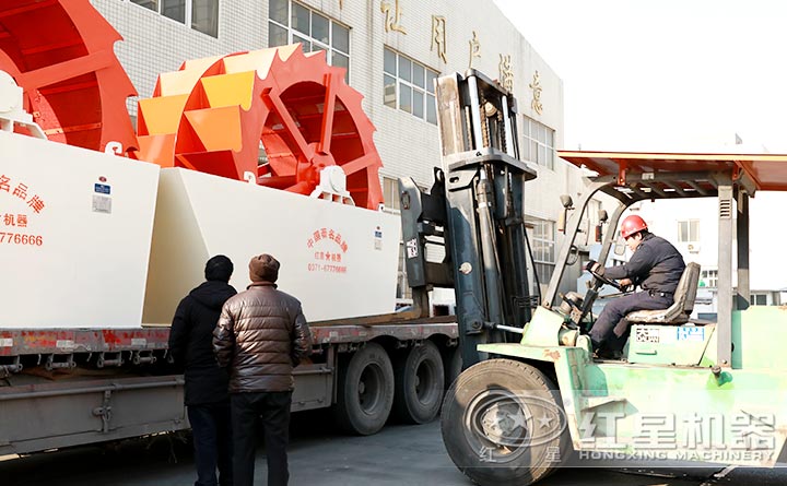 客戶到廠選購水洗砂設備