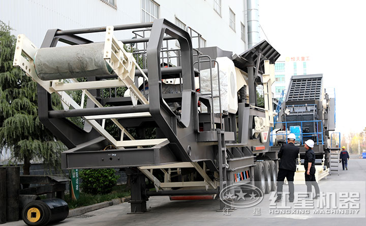 小型汽車式流動石子粉碎機生產廠家