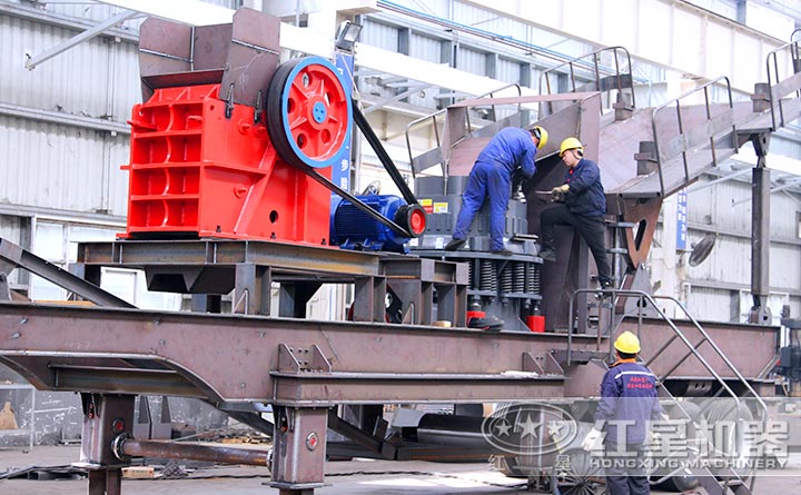 顎破+圓錐破一體機(jī)生產(chǎn)車間