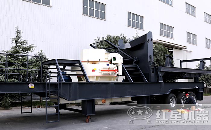 可移動車載制砂機設備設備展示