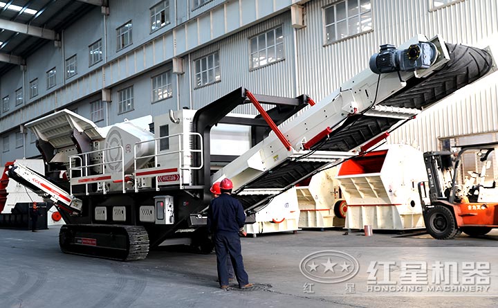 履帶式移動破碎機設備實拍