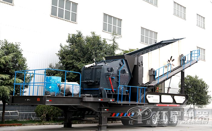 輪胎式移動式反擊破碎站