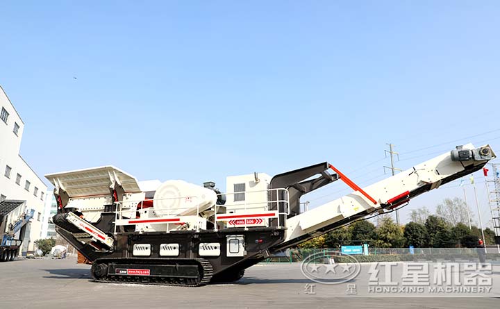 履帶式移動破碎站，液壓驅動，自動化程度高