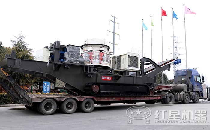 履帶式移動圓錐破碎機設備發貨中