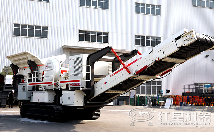 建筑垃圾履帶破碎站