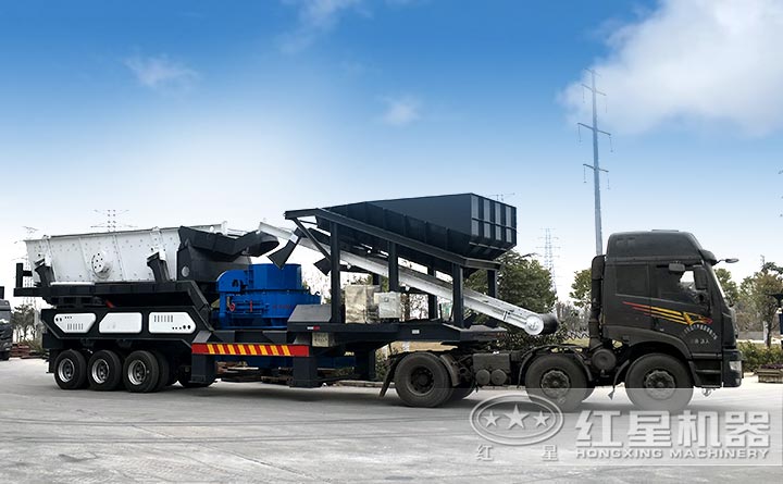 移動鵝卵石制砂機設備設備