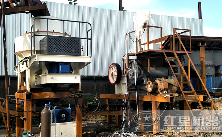 紅星制砂機現(xiàn)場圖展示