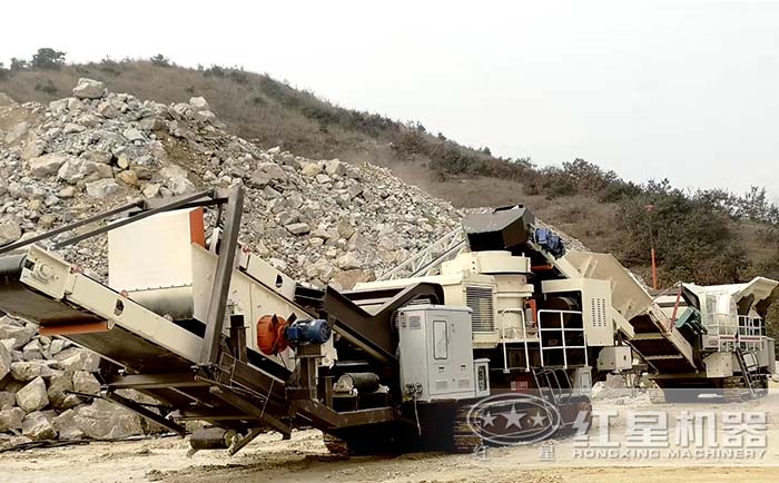 建筑垃圾破碎現(xiàn)場(chǎng)