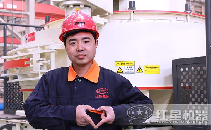 花崗巖制砂機廠區(qū)