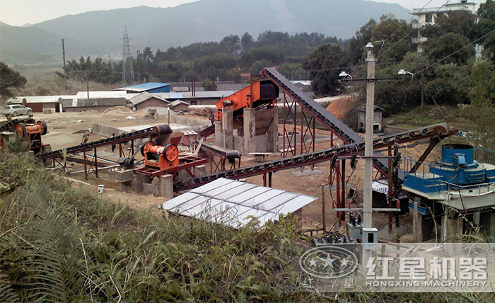 石英石破碎機生產線現場