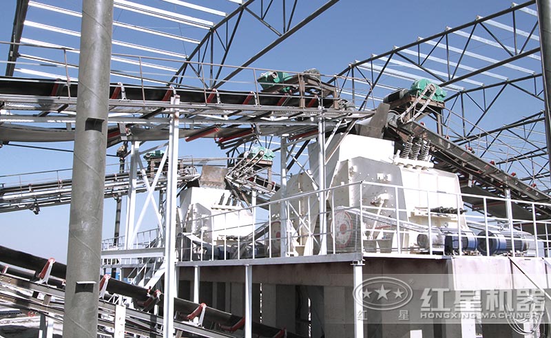 碎石機日產5000噸安裝現場