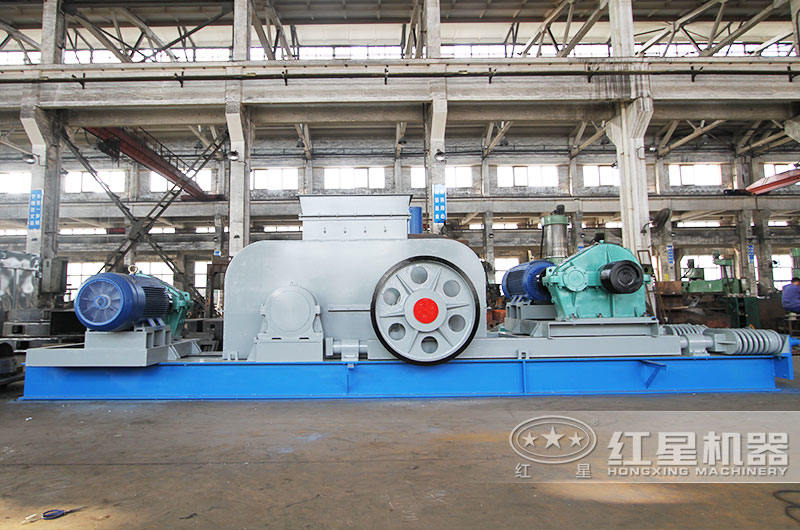 對(duì)輥式破碎機(jī)，可處理含8%水分的設(shè)備