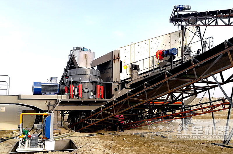 移動制砂生產線現場圖