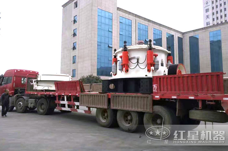 紅星石頭變石料機器發貨現場