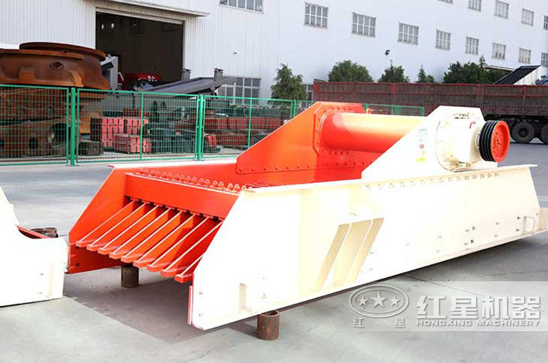 振動給料機，砂石廠原料投入