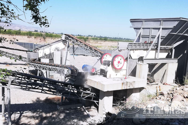 石子破碎生產線現場