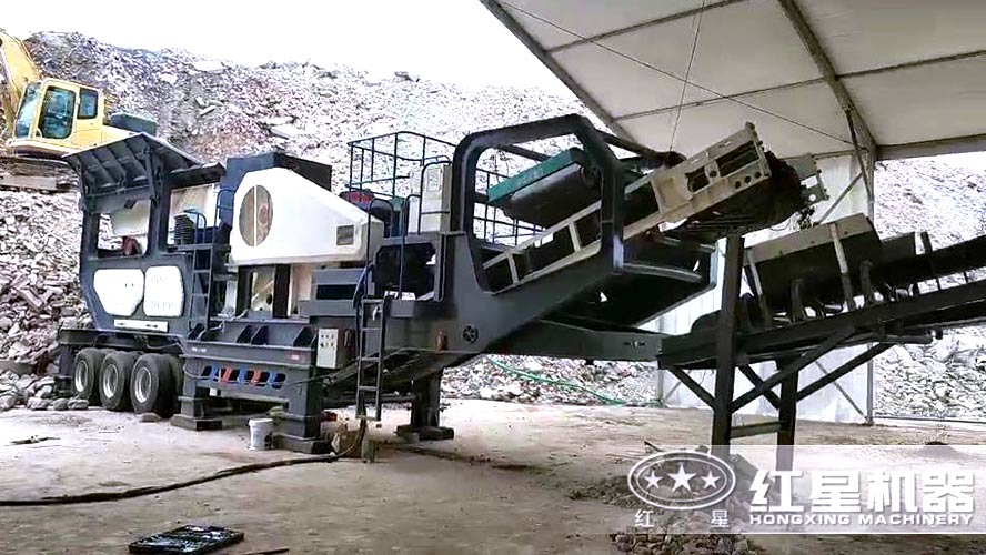 河南廠家生產的建筑垃圾移動破碎站自動化生產