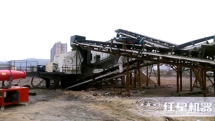 建筑垃圾粉碎、篩分機現場視頻